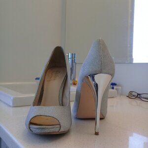 Peeptoe stiletto heels
